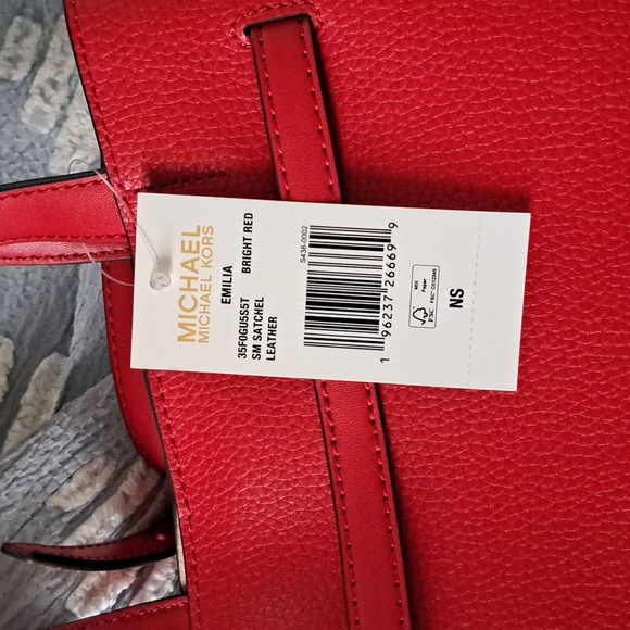 Michael Kors Red Purse - Picture 2 of 5